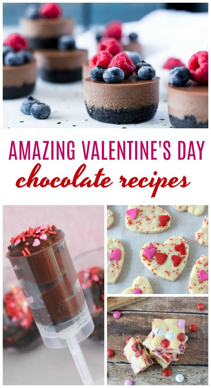 Easy Valentine's Day Chocolate Recipes! Amazing Valentine's Day Chocolate Recipes! Homemade Easy and Simple Fudge, Candy, Cheesecake, Cupcakes, Desserts, and Treats to Celebrate Valentines!