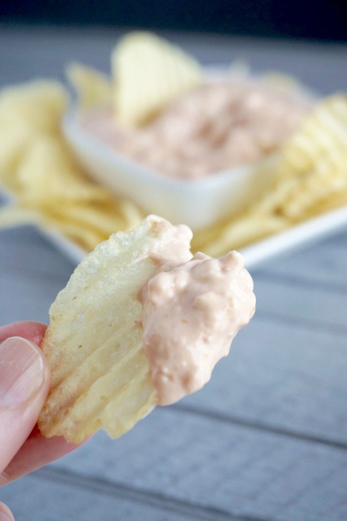 Pink Dip Recipe for Parties! Easy Cream Cheese Party Dip that's only 5 ingredients in 5 minutes!