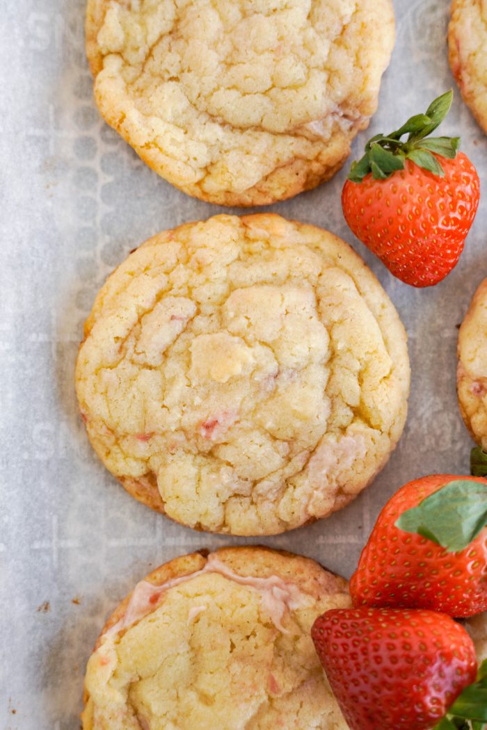 Easy Easter Dessert Recipes line of Strawberry Cheesecake Cookies