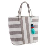 Boho Striped Beach Bag