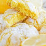 Lemon Crinkle Cookies with Cake Mix