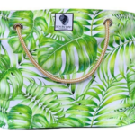Palm Print Classic Beach Bag