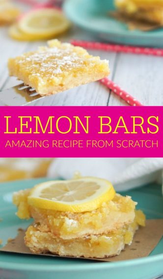 Easy Homemade Lemon Bars Recipe! - LemonPeony