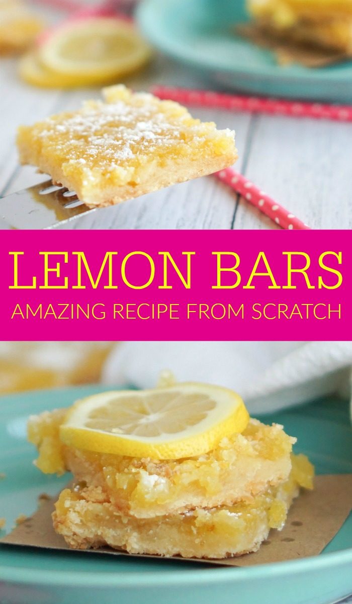 Amazing Lemon Bars Recipe from Scratch - Lemon Peony