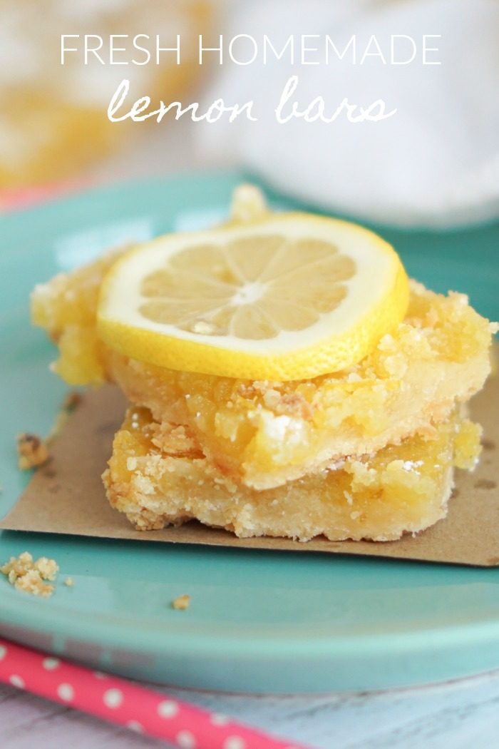 Fresh Homemade Lemon Bars