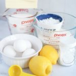 Lemon Bars Ingredients with Real Lemons