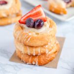 Easy Crescent Rolls Cream Cheese Lemon Berry Danish