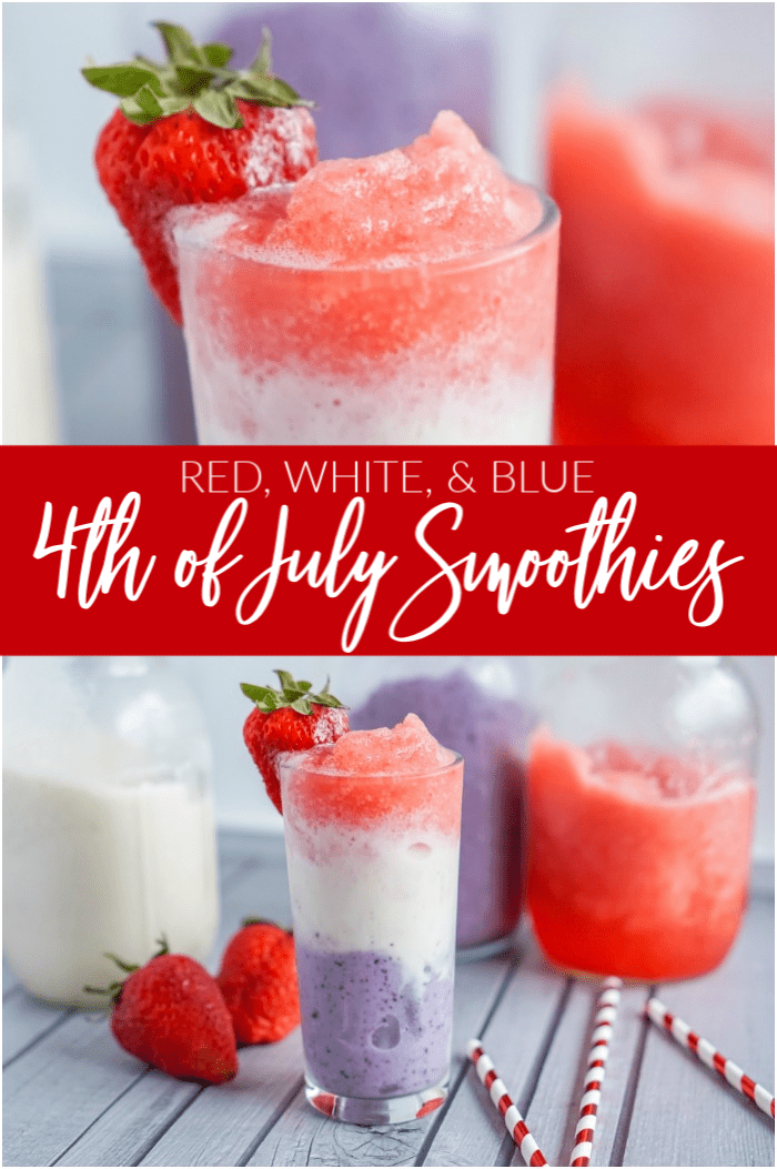 Holiday 4th of July Smoothies