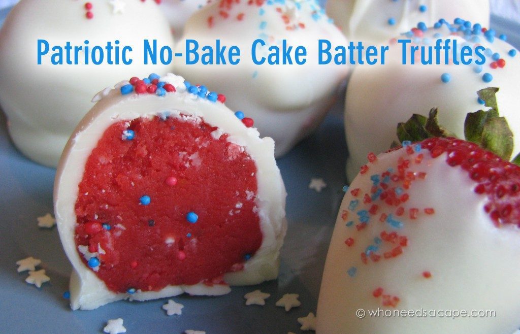 Patriotic No Bake Truffles