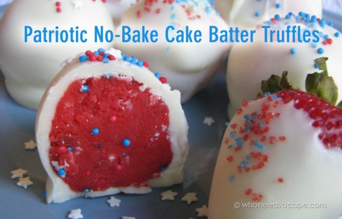 Patriotic No Bake Truffles