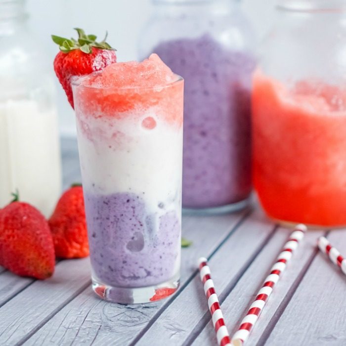 Red, White, and Blue 4th of July Smoothie Recipe - LemonPeony