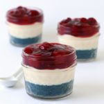 Red White and Blue No Bake Cheesecake