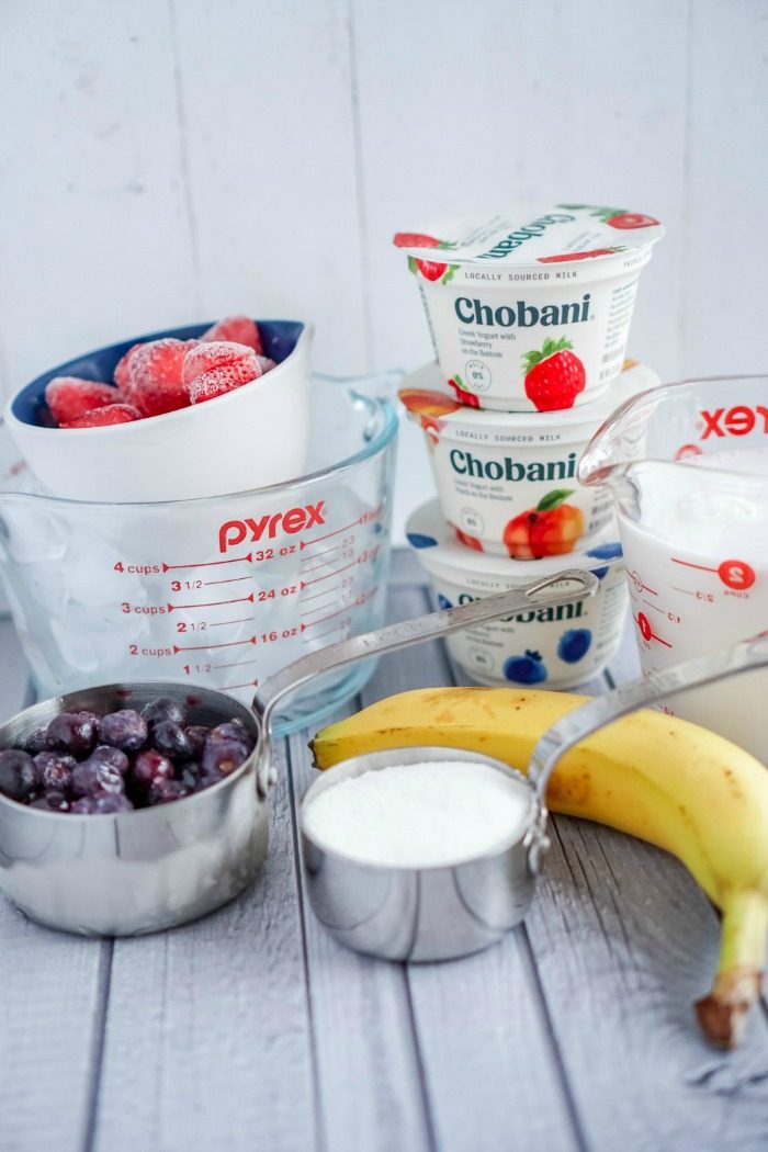 Red white and blue smoothie