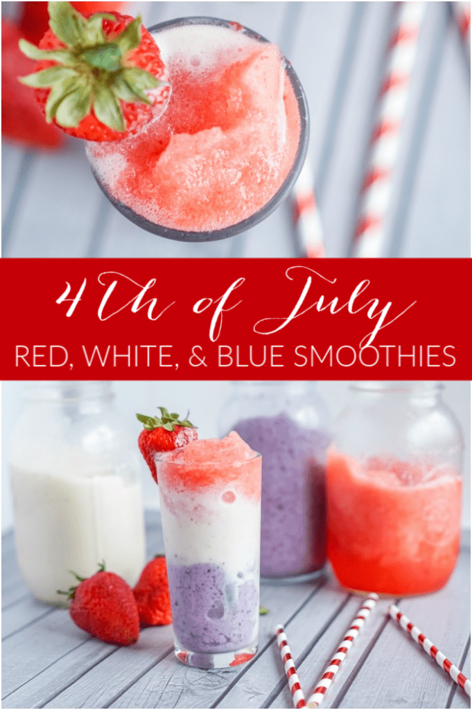 Red, White, and Blue 4th of July Smoothie Recipe! - LemonPeony