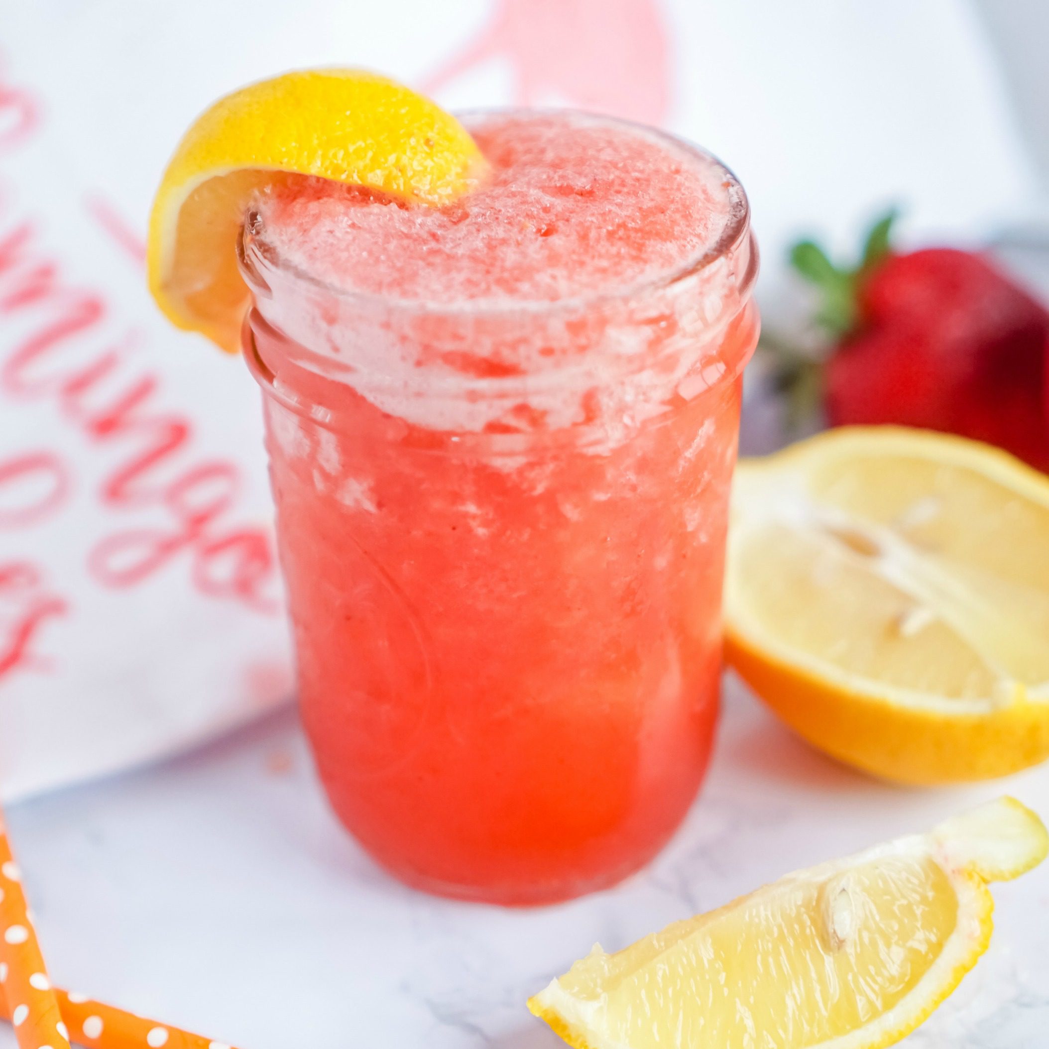 How To Make Homemade Frozen Strawberry Lemonade