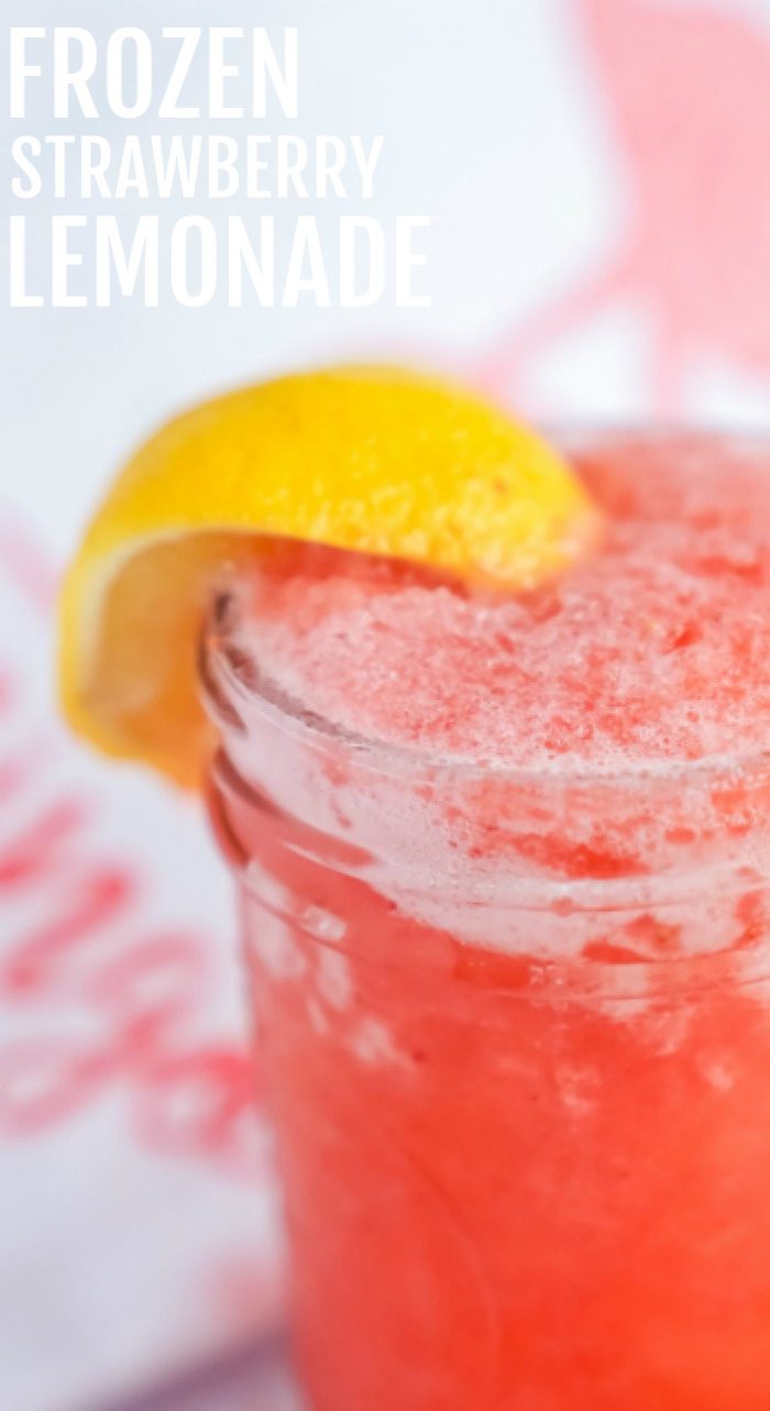 Frozen Strwberry Lemonade Easy Homemade Recipe