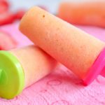 Strawberry Mango Fresh Fruit Popsicle Recipe Using Popsicle Molds Featured