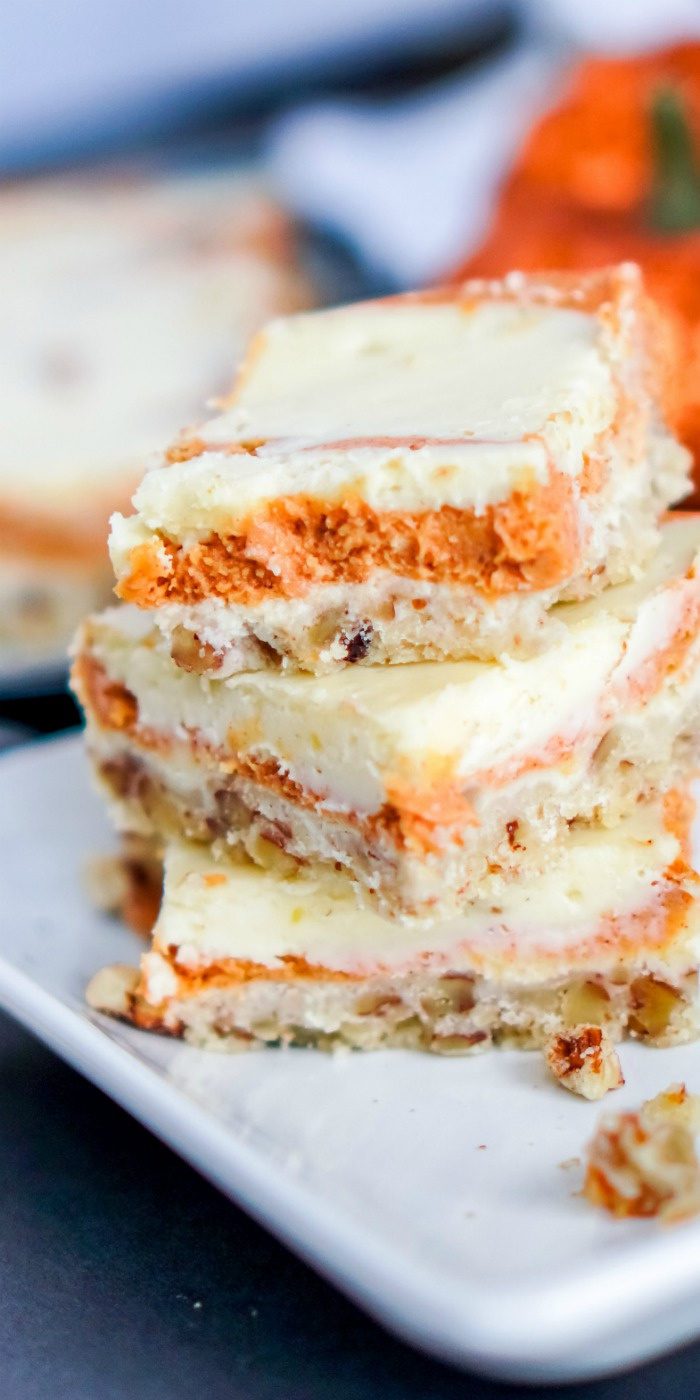 Pumpkin Cheesecake Bars