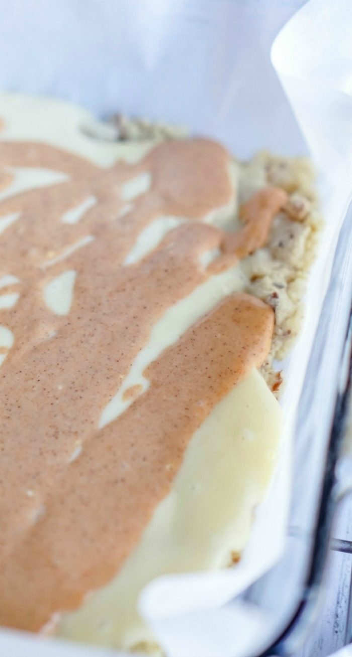 Pumpkin Swirl Cheesecake Before Baking