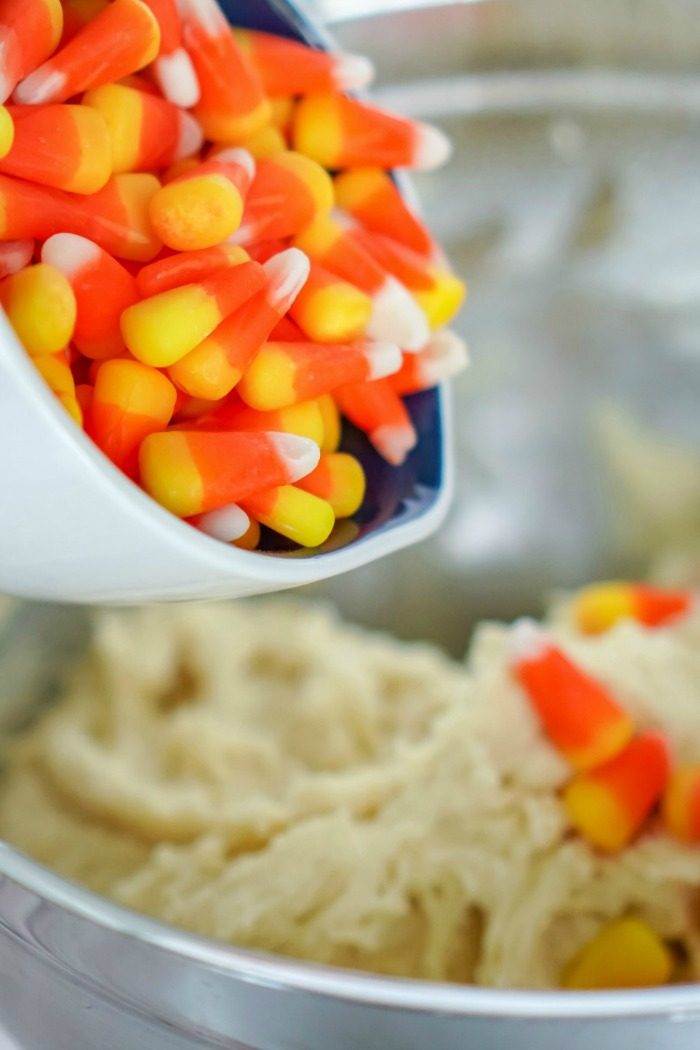 Candy Corn Cookie Bars for Fall
