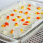 Candy Corn Cookie Bars for Halloween