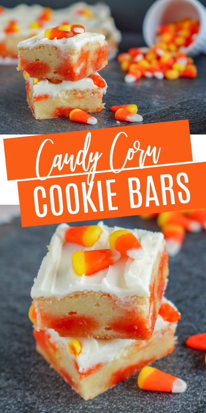Candy Corn Easy Cookie Bars