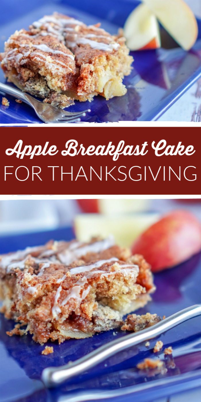 Apple Coffee Cake Recipe for Thanksgiving with Pecans.
