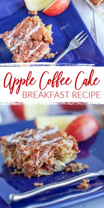 Apple Coffee Cake with Pecans Breakfast Recipe.