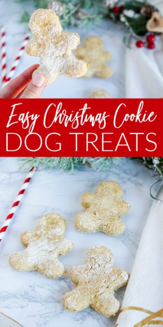 Homemade Christmas Cookie Dog Treats