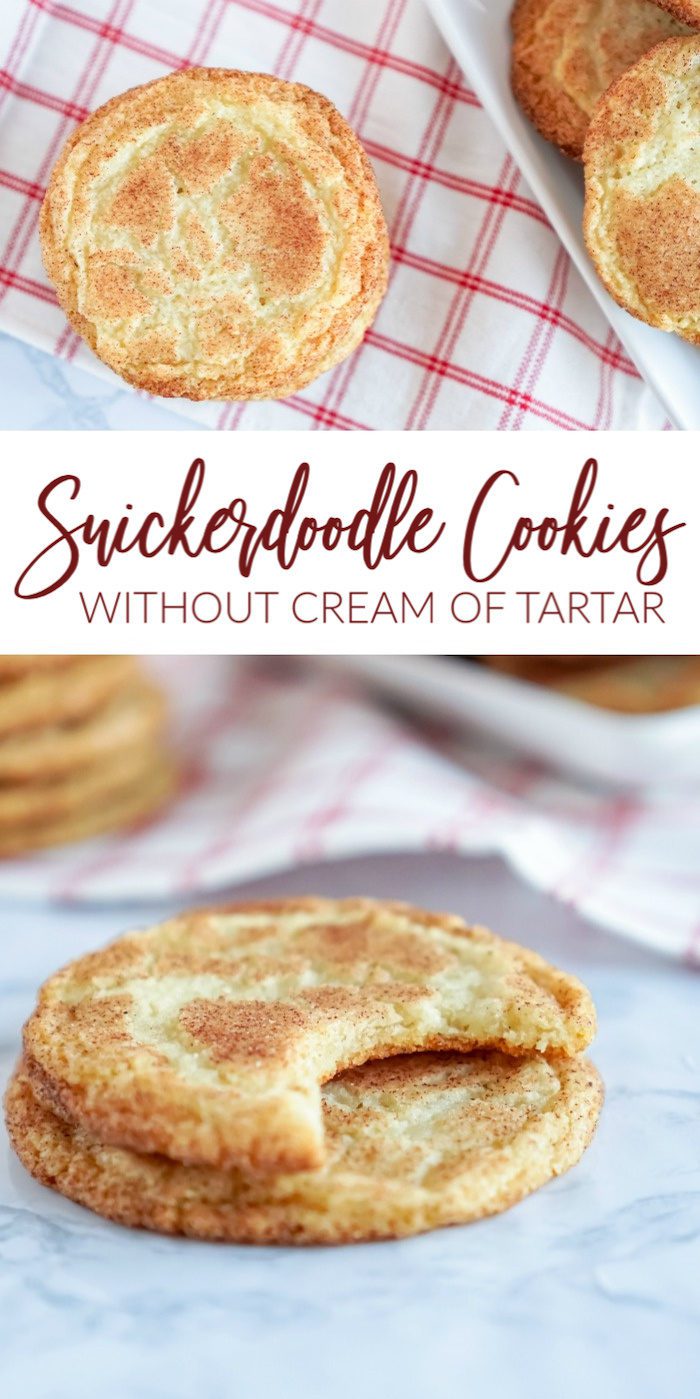 Easy Snickerdoodle cookies without cream of tartar.