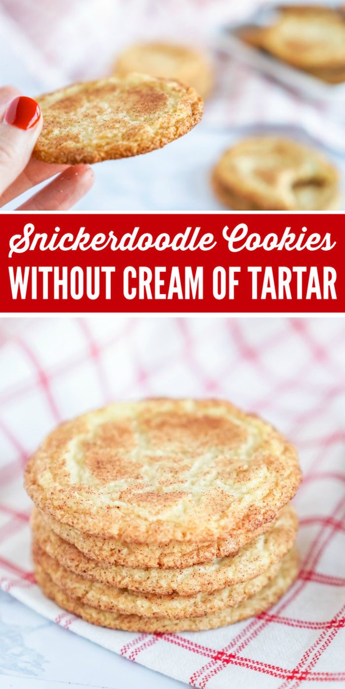 Easy Snickerdoodle Recipe without Cream of Tartar.