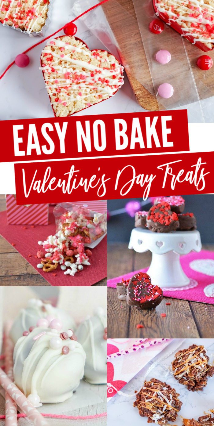 Easy no bake Valentine's Day ideas.