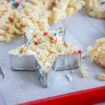 4th of July Star Rice Krispies Treats Recipe In Cookie Cutter