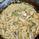 Creamy Chicken Pesto Pasta Recipe With Parmesan