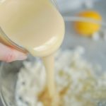 No Bake Lemon Cheesecake Rice Krispie Treats Recipe Pouring