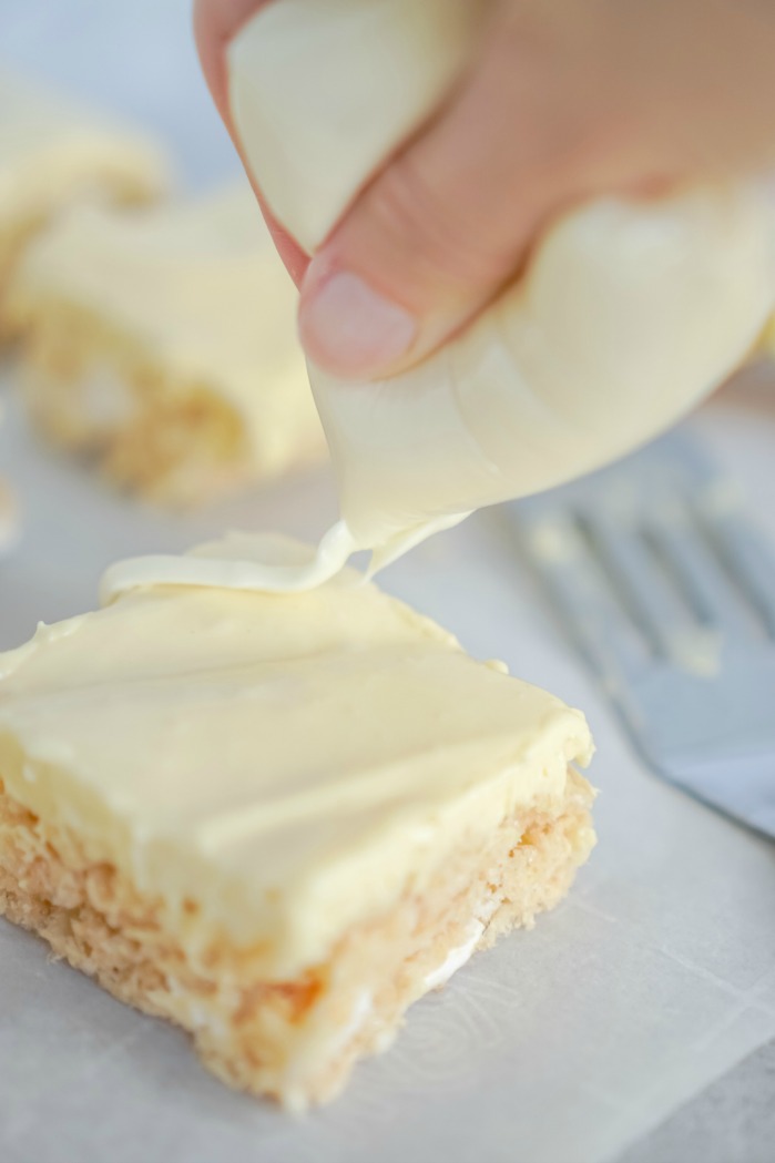 No Bake Lemon Cheesecake Rice Krispie Treats Recipe White Chocolate