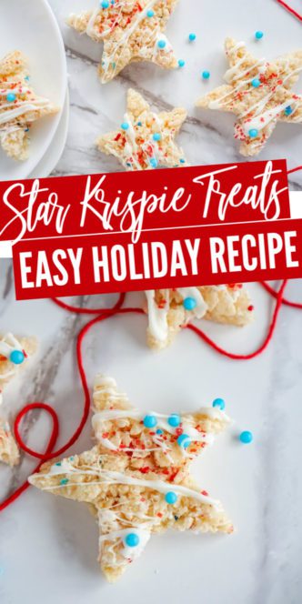 Star Krispie Treats on Platter