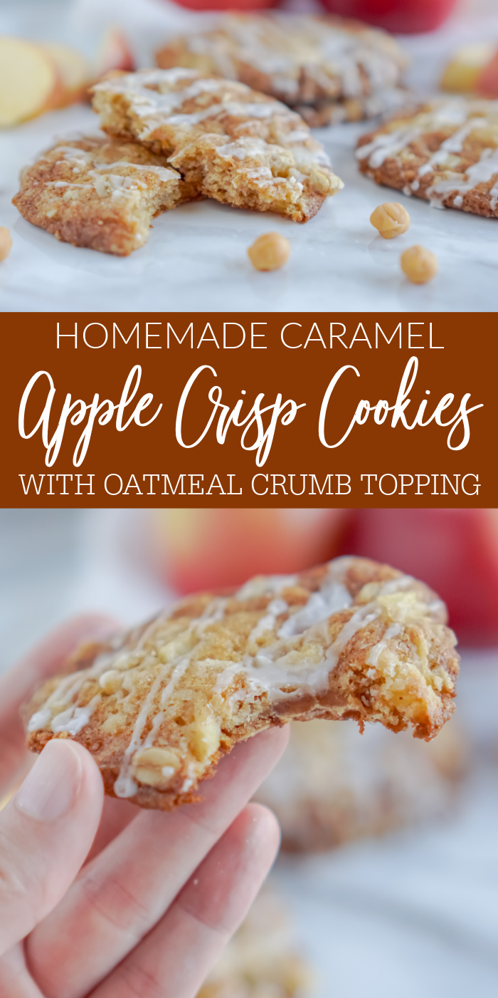 Caramel Apple Crisp Cookies