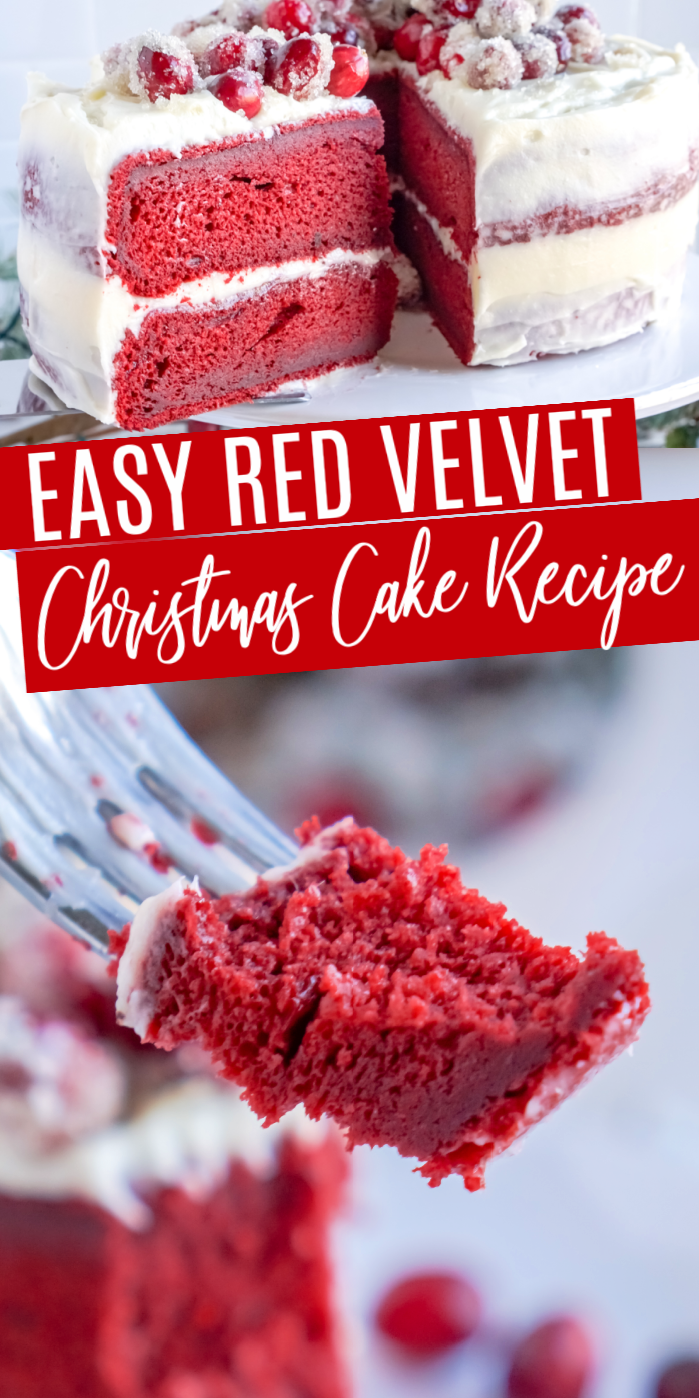 Red Velvet Christmas Cake