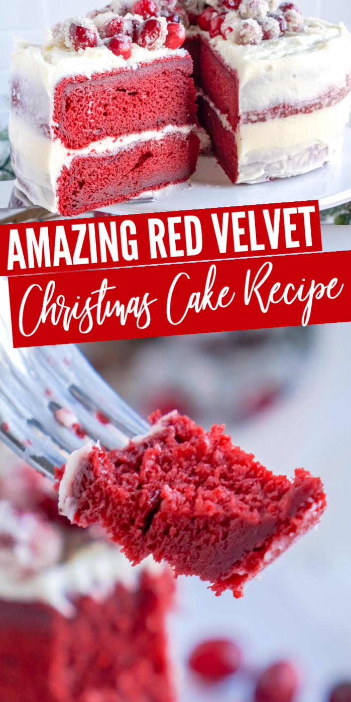 Red Velvet Christmas Cake