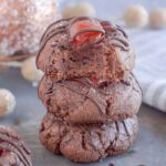 Chocolate Cherry Thumbprint Cookies