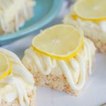 Lemon Cheesecake Krispie treats