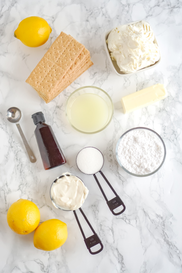 No Bake Lemon Cheesecake Ingredients