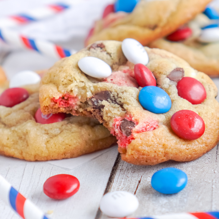 4th of July M&M Cookies Recipe