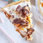 Easy No Bake Snickers Cheesecake