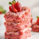 Easy Strawberry Brownies Recipe Featured