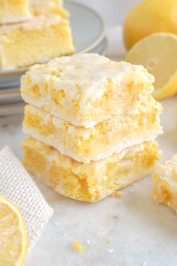 Lemon Brownies - Lemon Peony