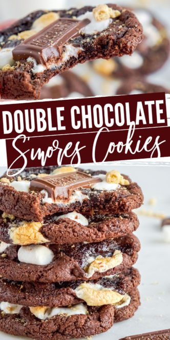 Double Chocolate S'mores Cookies