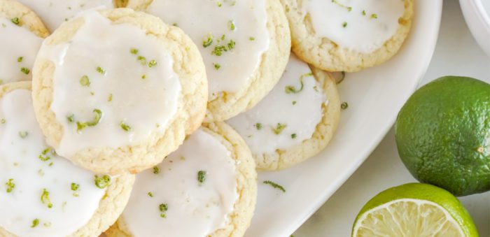 Plate of Lime Cookies