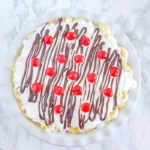 No Bake Banana Split Cheesecake